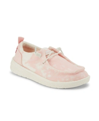Shop Levi's Little Girls Newt Tie Dye Slip-on Fashion Sneaker In Pink