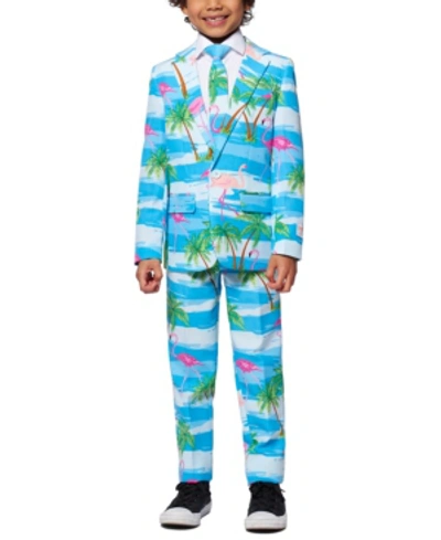 Shop Opposuits Little Boys 3-piece Flaminguy Suit Set In Miscellaneous