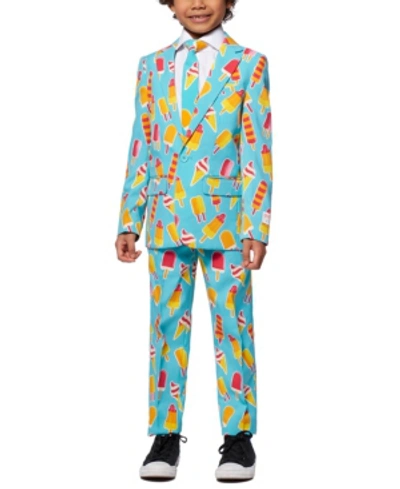 Shop Opposuits Big Boys 3-piece Cool Cones Summer Suit Set In Miscellaneous