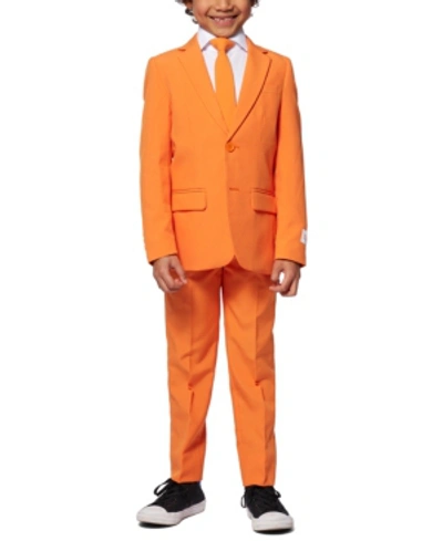 Shop Opposuits Toddler And Little Boys 3-piece The Solid Suit Set In Orange