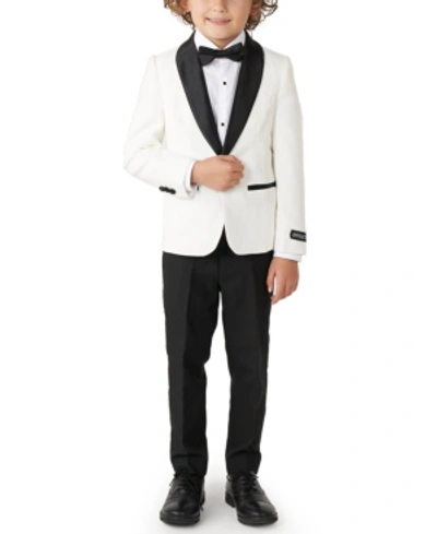 Shop Opposuits Big Boys 3-piece Pearly Solid Tuxedo Set In White