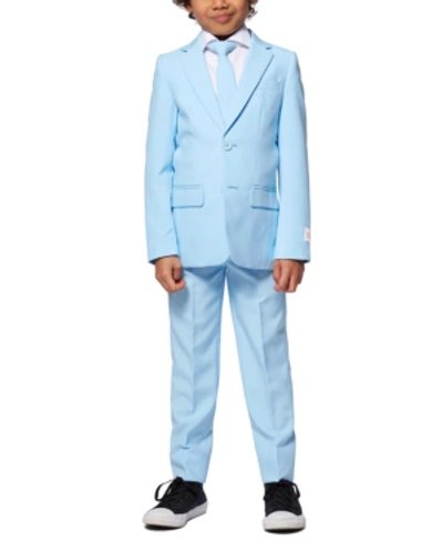 Opposuits Toddler Boys 3-piece Cool Solid Suit Set In Blue