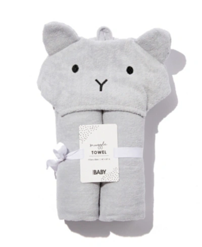 Shop Cotton On Baby Boys And Girls Baby Snuggle Towel In Gray