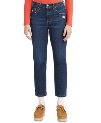 Levi's 501 Cropped Straight-leg Jeans In Salsa Authentic