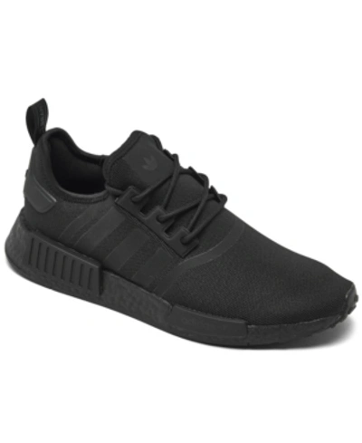 Shop Adidas Originals Men's Nmd R1 Prime Blue Casual Sneakers From Finish Line In Core Black, Core Black
