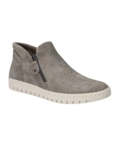 Shop Bella Vita Women's Camberly Booties In Gray Kid Suede Leather