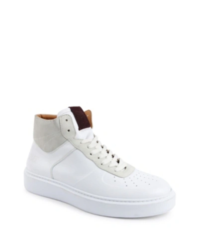 Shop Bruno Magli Men's Festa Court Sneakers Men's Shoes In White, Offwhite