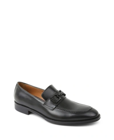 Shop Bruno Magli Men's Alpha Classic Bit Ornament Loafers In Black Calf