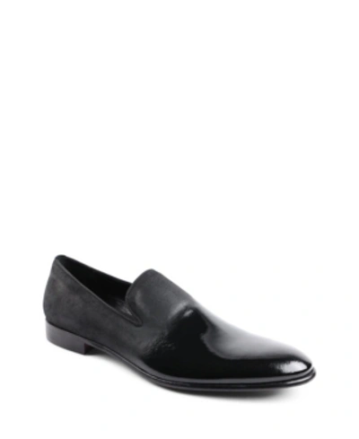 Shop Bruno Magli Men's Monet Slipper Shoes In Black Patent