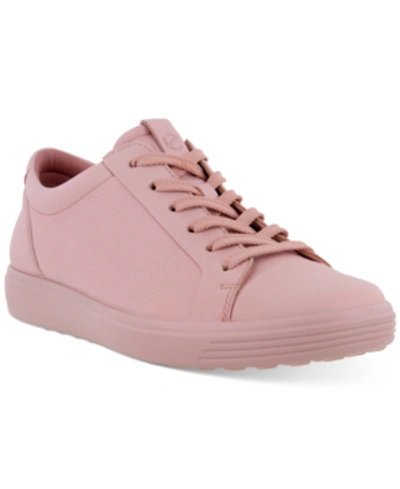 Shop Ecco Women's Soft 7 Mono 2.0 Sneakers Women's Shoes In Silver Pink/silver Pink