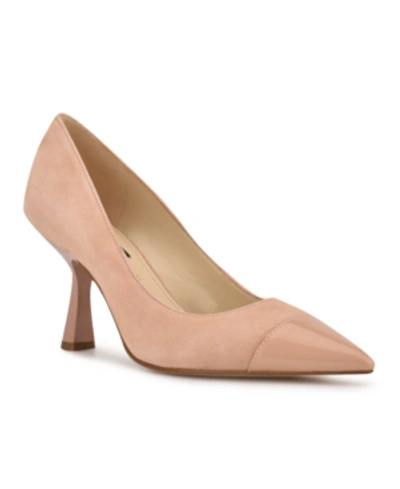 Shop Nine West Women's Hippa Pointy Toe Pumps In Light Natural