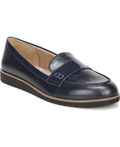 Shop Lifestride Zee Slip-on Loafers Women's Shoes In Navy Faux Leather/faux Patent