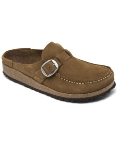 Shop Birkenstock Women's Buckley Suede Leather Clogs From Finish Line In Brown