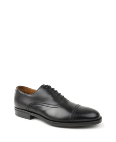 Shop Bruno Magli Men's Butler Cap Toe Oxford Dress Shoes In Black Leather