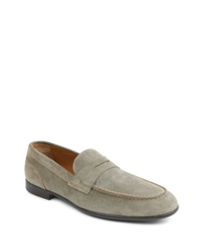Shop Bruno Magli Men's Silas Loafers In Taupe Suede