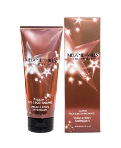 Shop Melanie Mills Hollywood Gleam Face And Body Radiance All In One Makeup, Moisturizer And Glow, 3.4 oz In Peach Deluxe