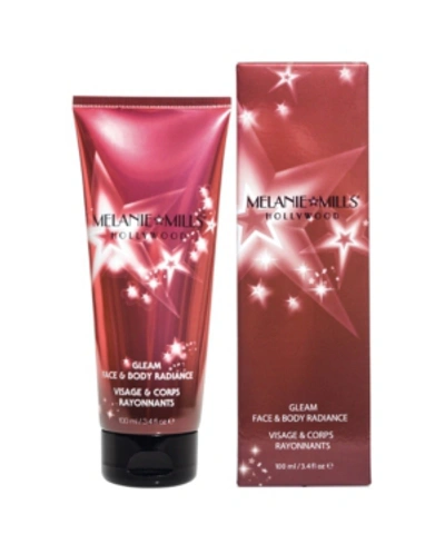 Shop Melanie Mills Hollywood Gleam Face And Body Radiance All In One Makeup, Moisturizer And Glow, 3.4 oz In Rose Gold