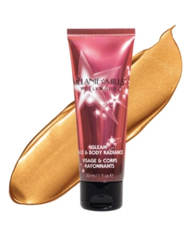 Shop Melanie Mills Hollywood Gleam Face And Body Radiance All In One Makeup, Moisturizer And Glow, 1 oz In Rose Gold