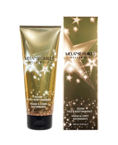 Shop Melanie Mills Hollywood Gleam Face And Body Radiance All In One Makeup, Moisturizer And Glow, 3.4 oz In Disco Gold