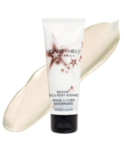 Shop Melanie Mills Hollywood Gleam Face And Body Radiance All In One Makeup, Moisturizer And Glow, 1 oz In Opalescence