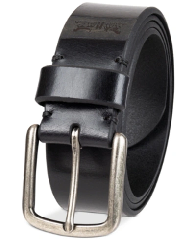 Shop Levi's Men's Leather Belt In Black