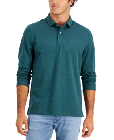 Shop Club Room Men's Solid Stretch Polo, Created For Macy's In Forest