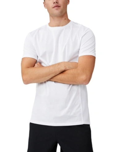 Shop Cotton On Men's Active Tech T-shirt In White Mesh
