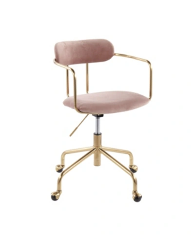 Shop Lumisource Demi Office Chair In Blush