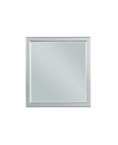 Shop Acme Furniture Louis Philippe Mirror In Silver