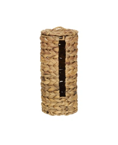 Shop Household Essentials Wicker Toilet Paper Roll Holder In Natural