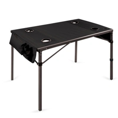 Picnic Time Oniva By  Black Travel Table Portable Folding Table In Black