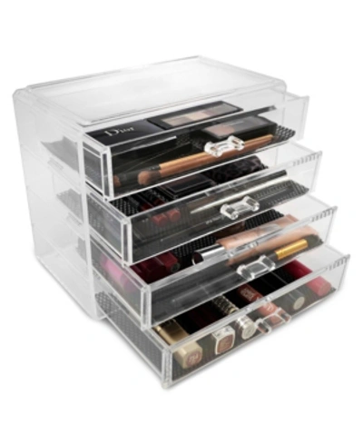Shop Sorbus Makeup And Jewelry Storage Case Display In Clear
