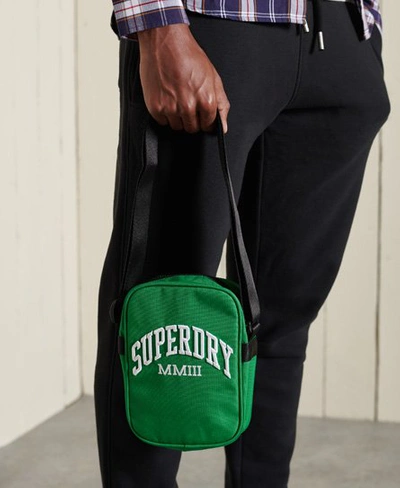 Shop Superdry Unisex Side Bag Green / Oregon Green - Size: 1size