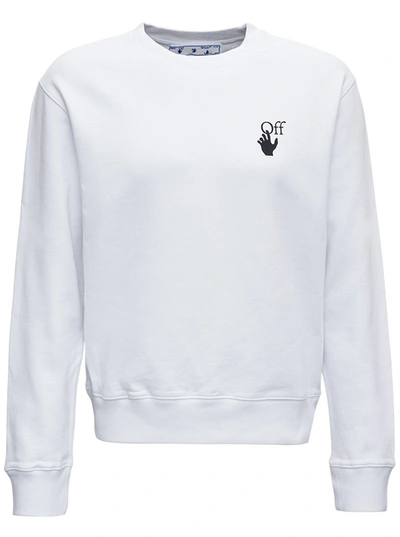 Shop Off-white White Caravaggio Jersey Sweatshirt