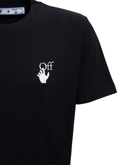 Shop Off-white Black Cotton Caravaggio Arrow T-shirt