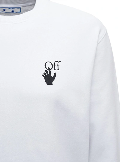 Shop Off-white White Caravaggio Jersey Sweatshirt