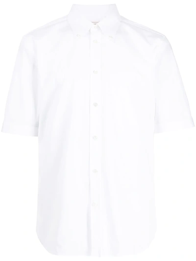 Shop Alexander Mcqueen Button-down Short-sleeve Shirt In White