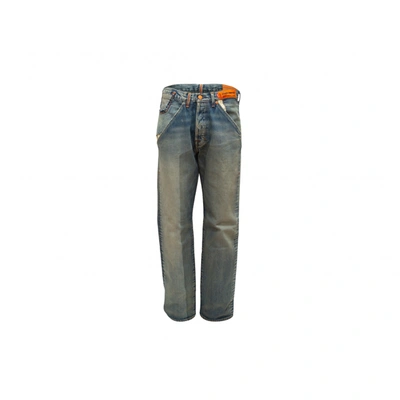 Pre-owned Heron Preston Bootcut Jeans In Blue