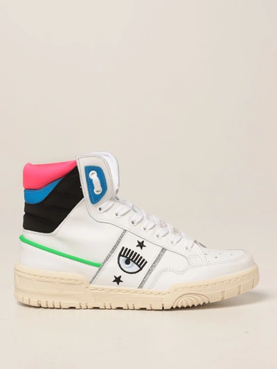 Chiara Ferragni Cf-1 High-top Sneakers In White
