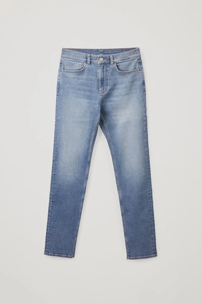 Shop Cos Slim-fit Jeans In Mid-blue
