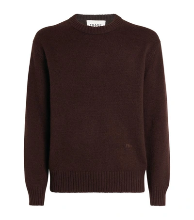 Shop Frame Cashmere Sweater In Brown