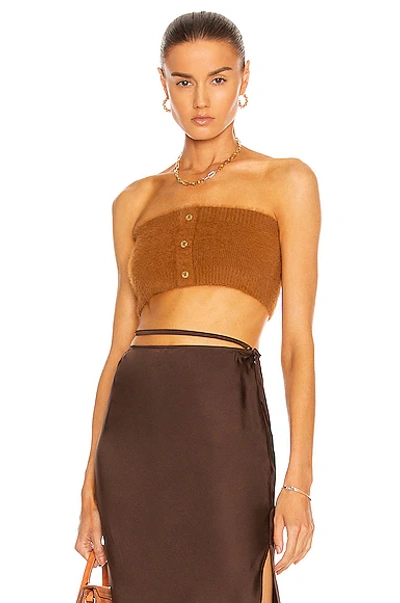 Shop Jacquemus Le Bandeau Neve In Brown