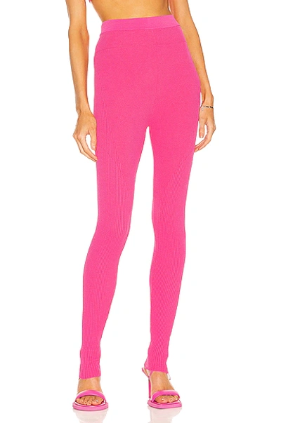 Shop Jacquemus Le Legging Arancia In Pink