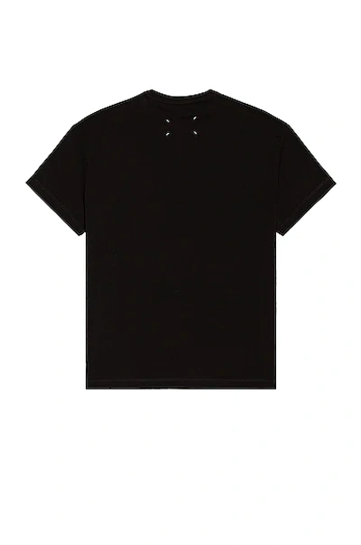 Maison Margiela Distorted Logo T-shirt In Black