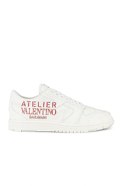 Shop Valentino Atelier  Sneaker In White
