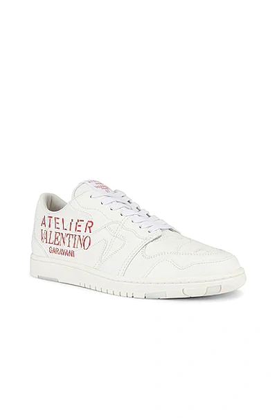 Shop Valentino Atelier  Sneaker In White