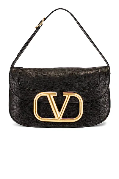 Shop Valentino Large Supervee Shoulder Bag In Nero