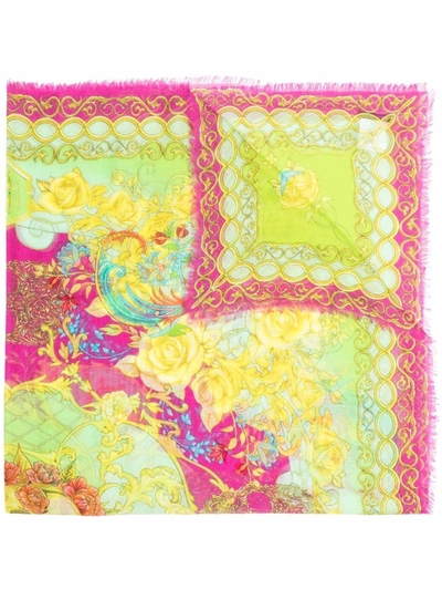 Philipp Plein Baroque Pattern-print Scarf In 21 Multicolor