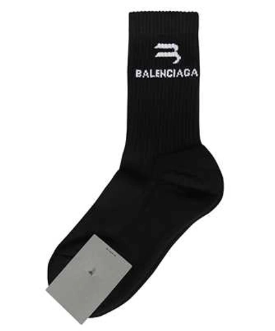 Shop Balenciaga Abstract Socks In Black