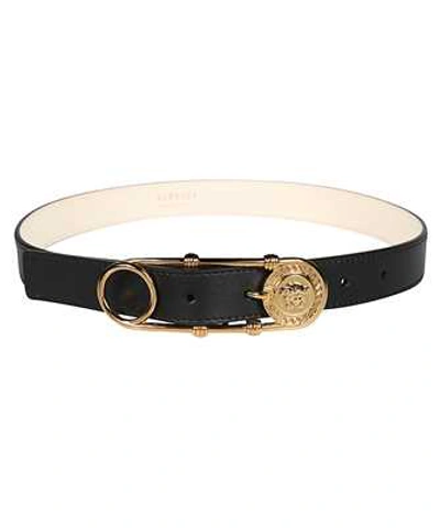 Shop Versace Safety Pin Belt In Black